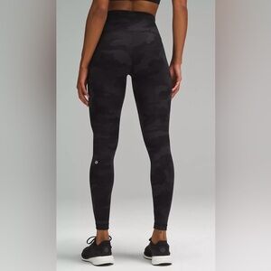 Lululemon Wunder Train High-rise Leggings 28” inseam- 10 - EUC Green Camo